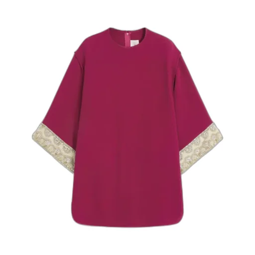 Embellished Crewneck Blouse