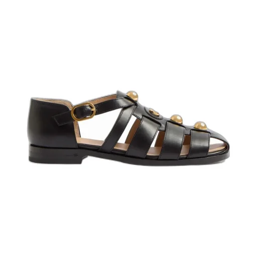 Vlogo Signature Embellished Fisherman Sandals
