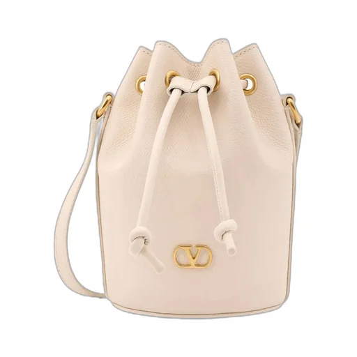 Vlogo Plaque Drawstring Bucket Bag
