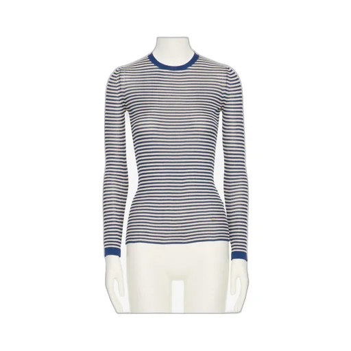 Striped Crewneck Knitted T-Shirt
