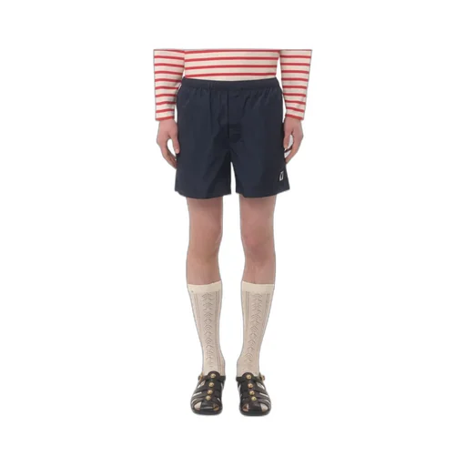 Logo Embroidered Swim Shorts