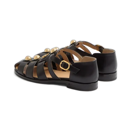 Vlogo Signature Embellished Fisherman Sandals