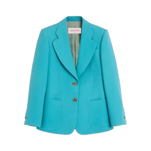 Crepe Couture Single-Breasted Blazer
