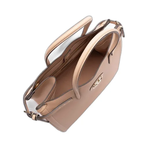 Vlogo Plaque Medium Top Handle Bag