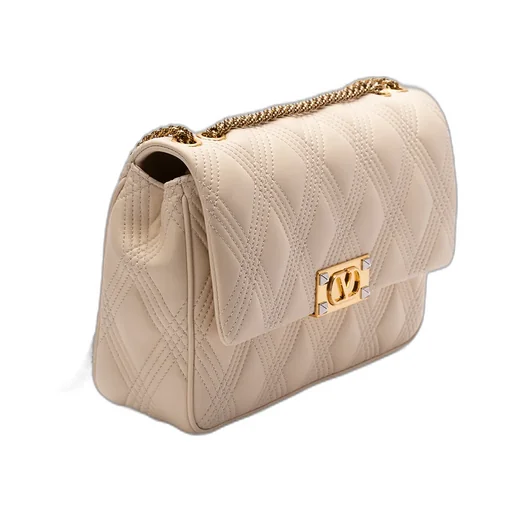 Garavani Rockstud Foldover Top Quilted Shoulder Bag