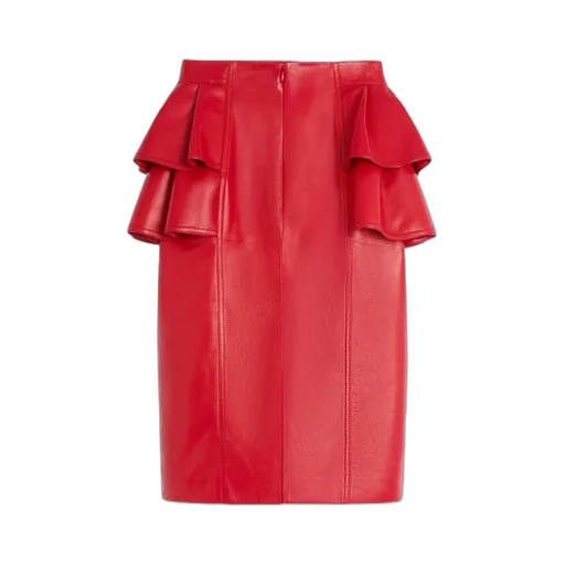High Waist Ruffled Midi Skirt