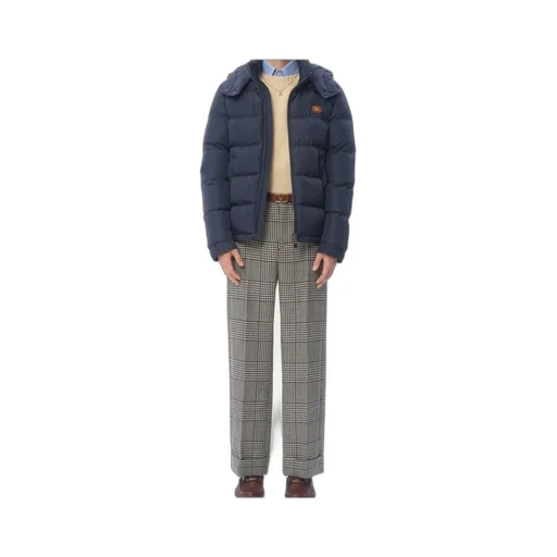 Zip-Up Hooded Down Jacket