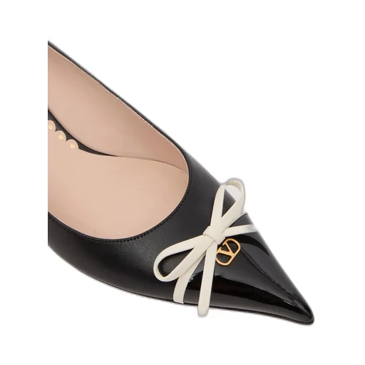 Bow Detailed Pointed Toe Pumps