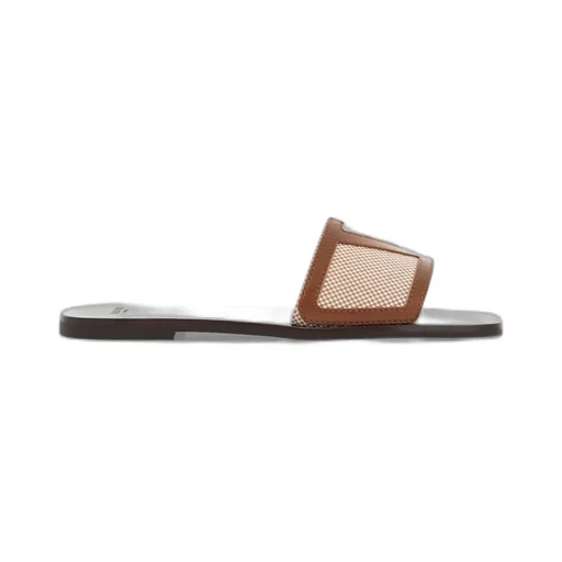 Vlogo Patch Square Toe Slippers
