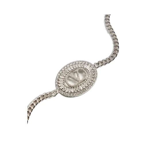 Vlogo Signature Chain Belt With Crystals