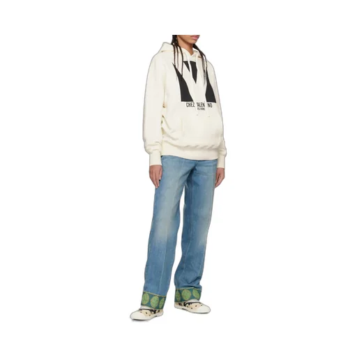 Chez Valentino Oversized Drawstring Hoodie
