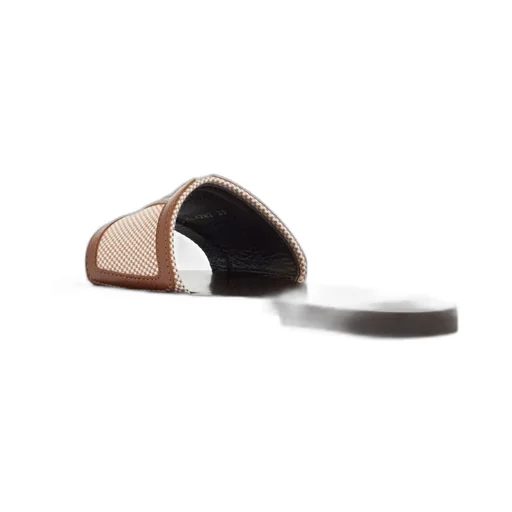 Vlogo Patch Square Toe Slippers