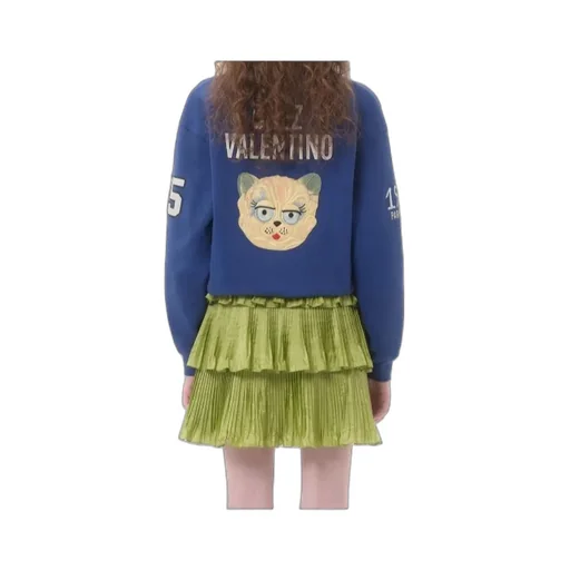 Logo Printed V-Neck Sweatshirt