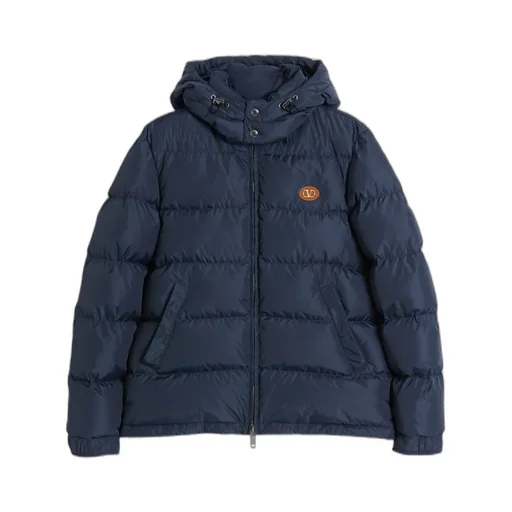 Zip-Up Hooded Down Jacket