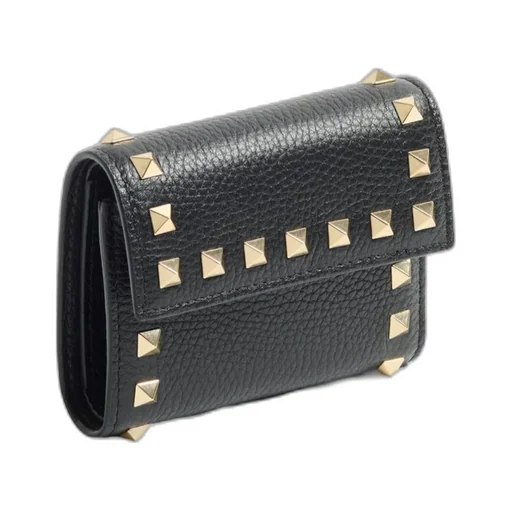 Garavani Rockstud Tri-Fold Wallet