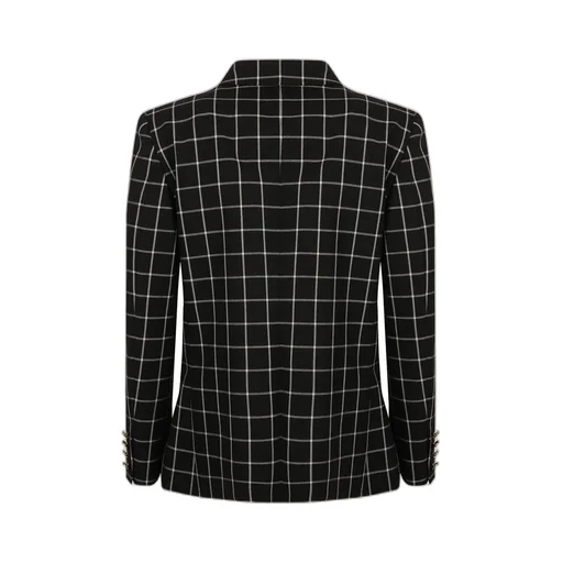 Grid-Pattern Blazer