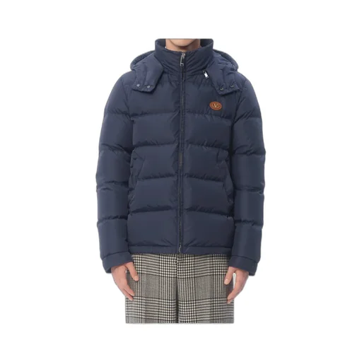 Zip-Up Hooded Down Jacket