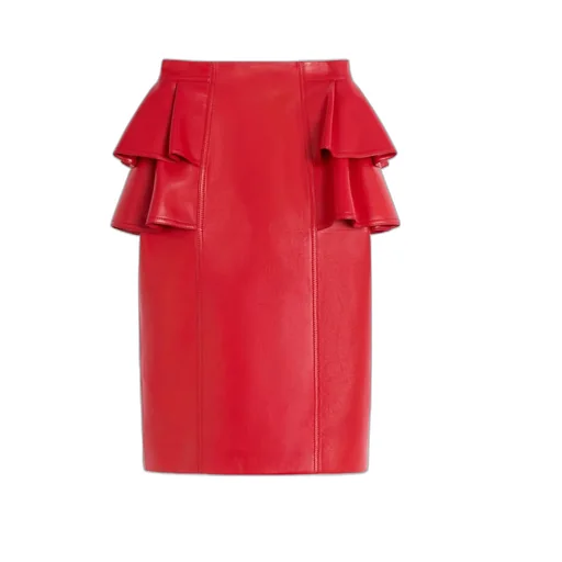 High Waist Ruffled Midi Skirt
