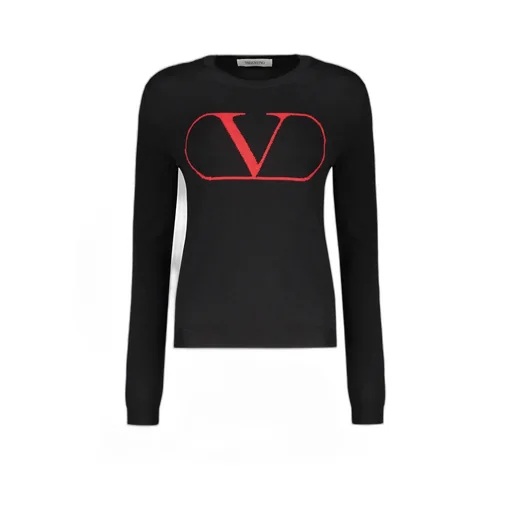 Intarsia-Knit Logo Jumper