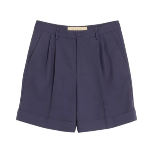 Cuffed Wool Bermuda Shorts