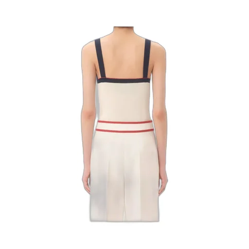Chez Stripe Detailed Sleeveless Tank Top