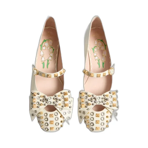 Mary-Jane Bowow Ballerina With Studs