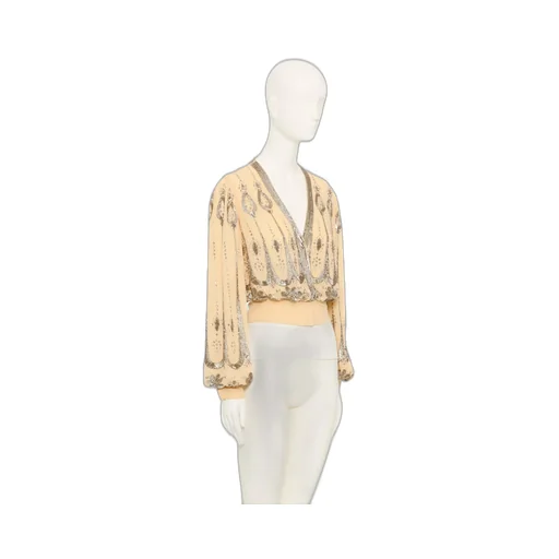 Long-Sleeved V-Neck Top