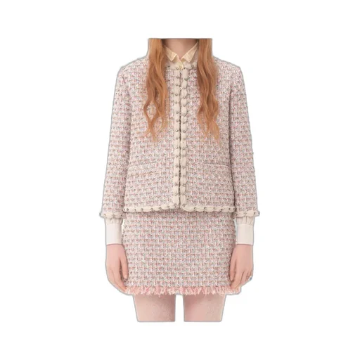 Embroidered Tweed Jacket