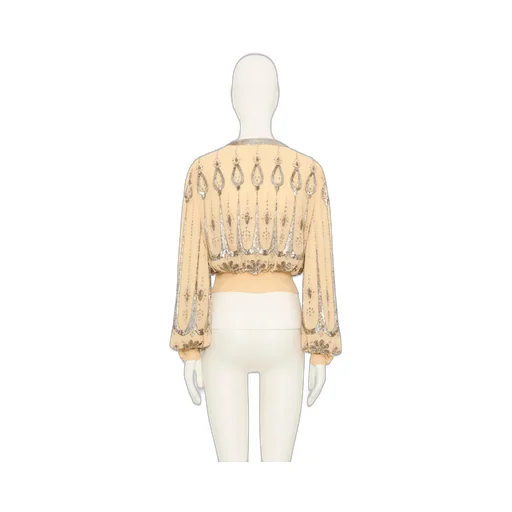 Long-Sleeved V-Neck Top