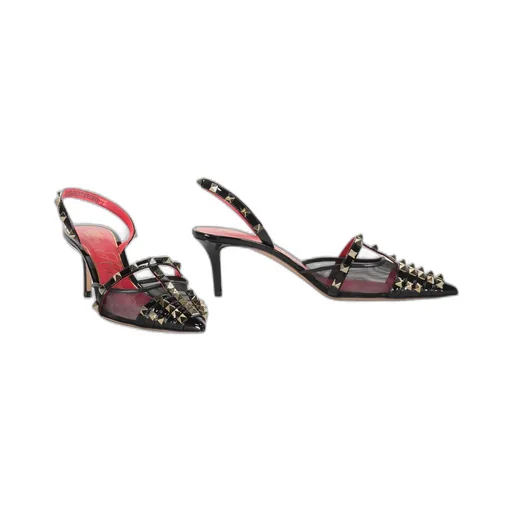 Studded High Heel Sandals