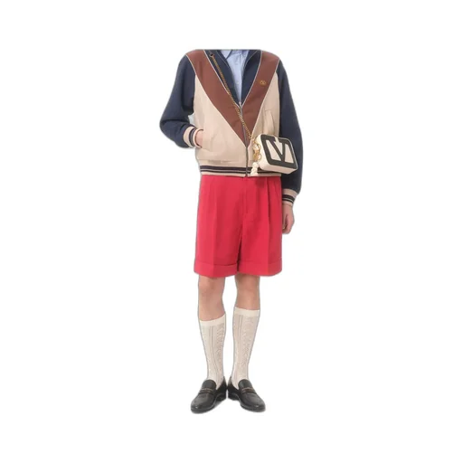 Cuffed Linen Bermuda Shorts