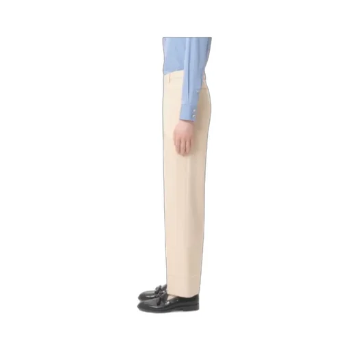 Pleat Detailed Straight Leg Trousers