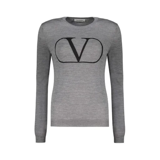 Intarsia-Knit Logo Jumper