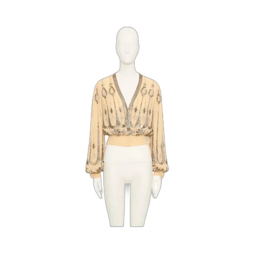 Long-Sleeved V-Neck Top