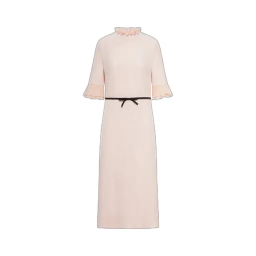 Ruffled Bow Detailed Dress