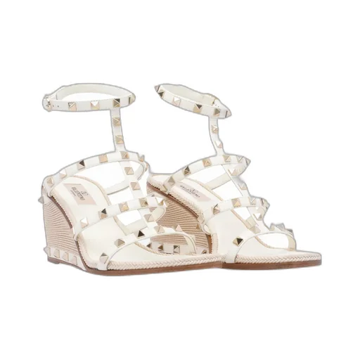 85Mm Rockstud Wedge Sandals