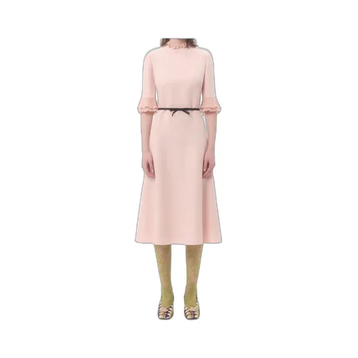 Ruffled Bow Detailed Dress