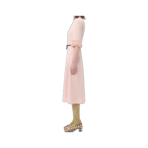 Ruffled Bow Detailed Dress