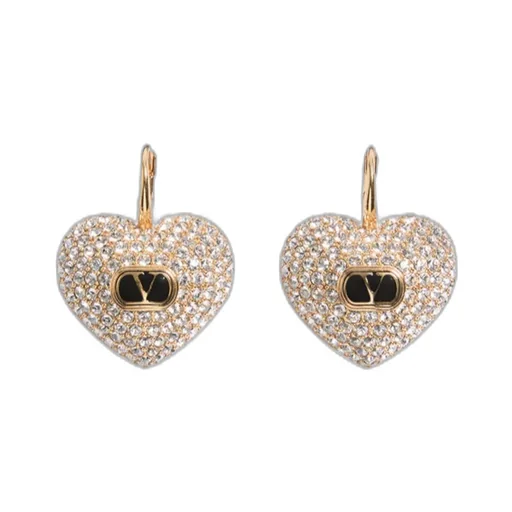 Coeur Royal Metal, Enamel And Swarovski® Crystal Earrings