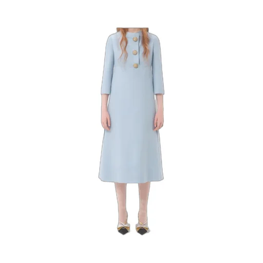 Crepe Couture Midi Dress