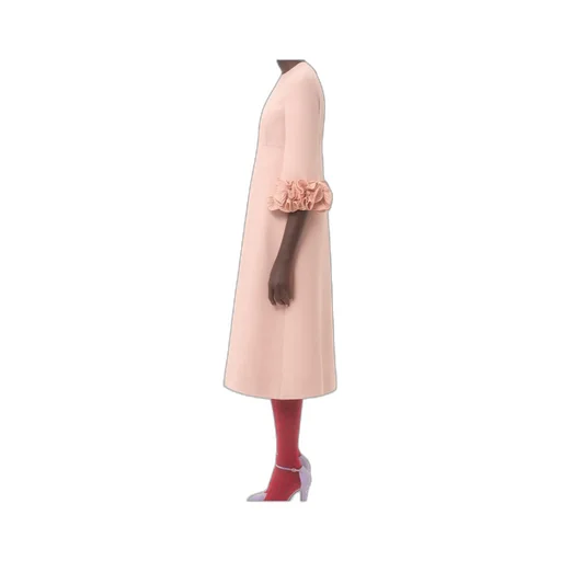 Crepe Couture Midi Dress