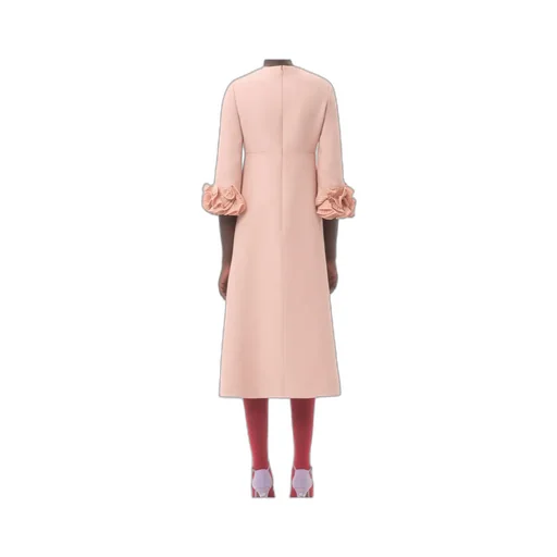 Crepe Couture Midi Dress