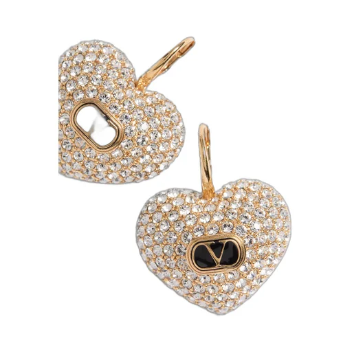 Coeur Royal Metal, Enamel And Swarovski® Crystal Earrings