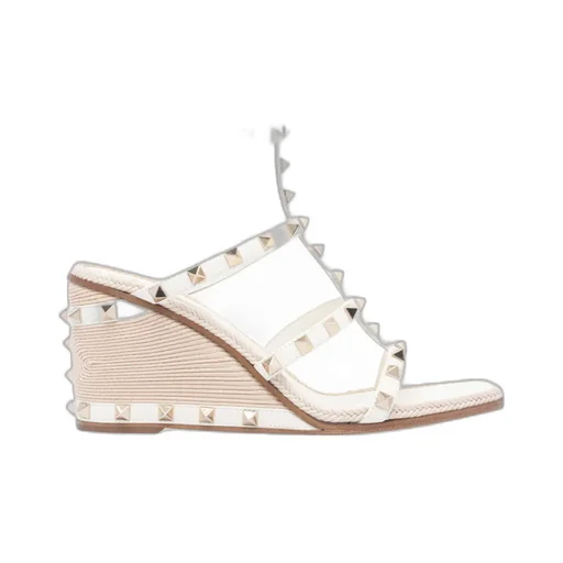 85Mm Rockstud Wedge Sandals