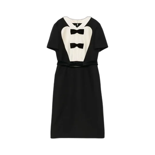 Bow-Detail Midi Dress