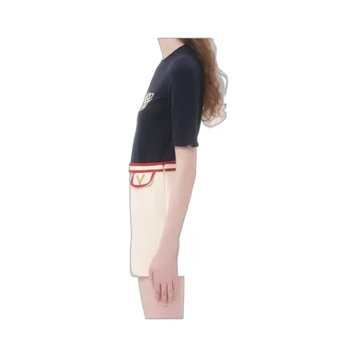 Embroidered Wool Top