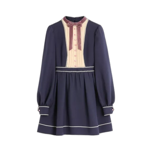 Crepe Couture Short Dress