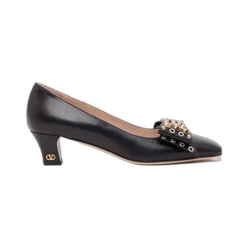Bowwow Pump In Kidskin With Studs 45Mm