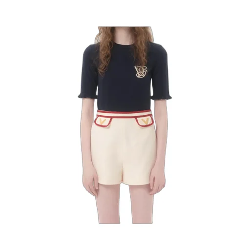 Embroidered Wool Top