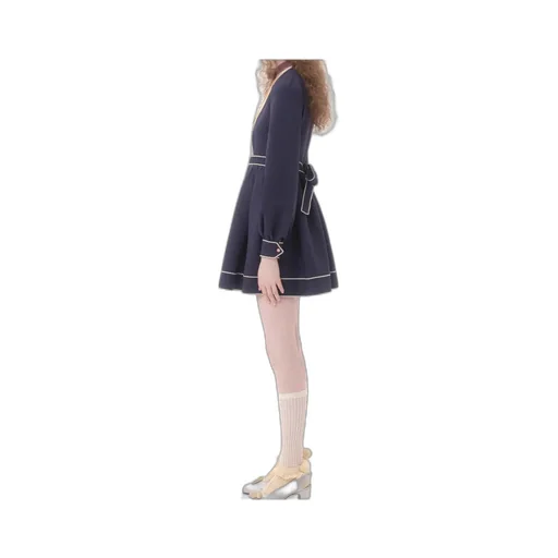 Crepe Couture Short Dress